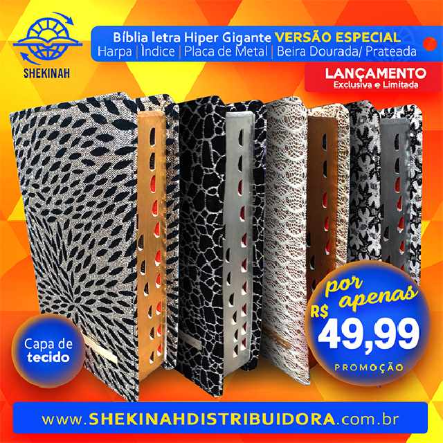 Bíblia letra hiper gigante com harpa especial